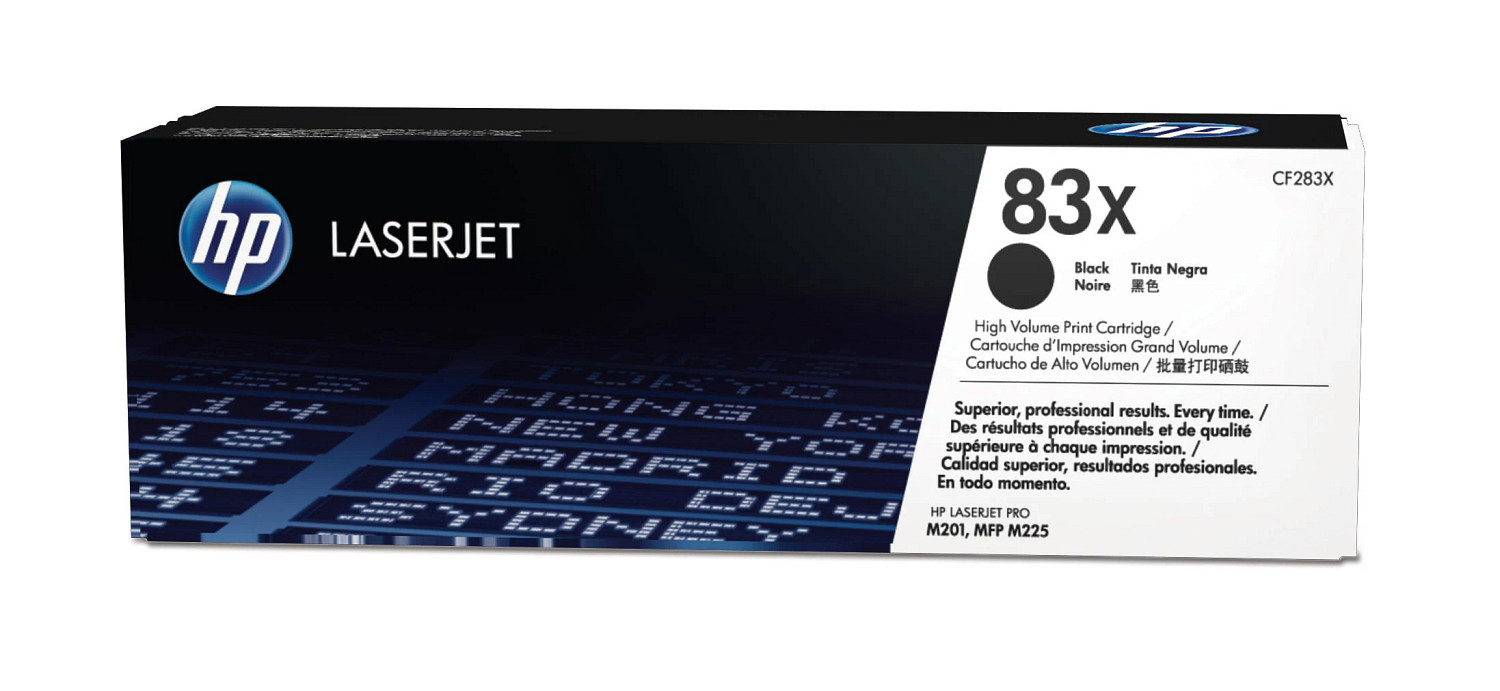 Cartucho de tóner original LaserJet 83X de alta capacidad negro