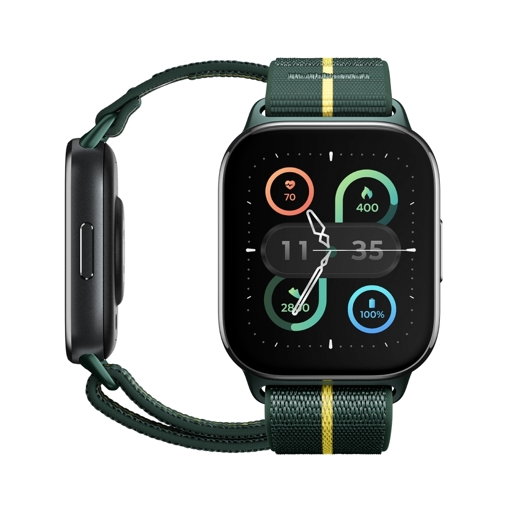 moto watch fit 4,83 cm (1.9") OLED 44.5 mm Digital Pantalla táctil Verde, Gris GPS (satélite)