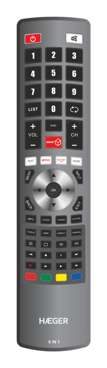 UR-006.002A mando a distancia Universal Botones