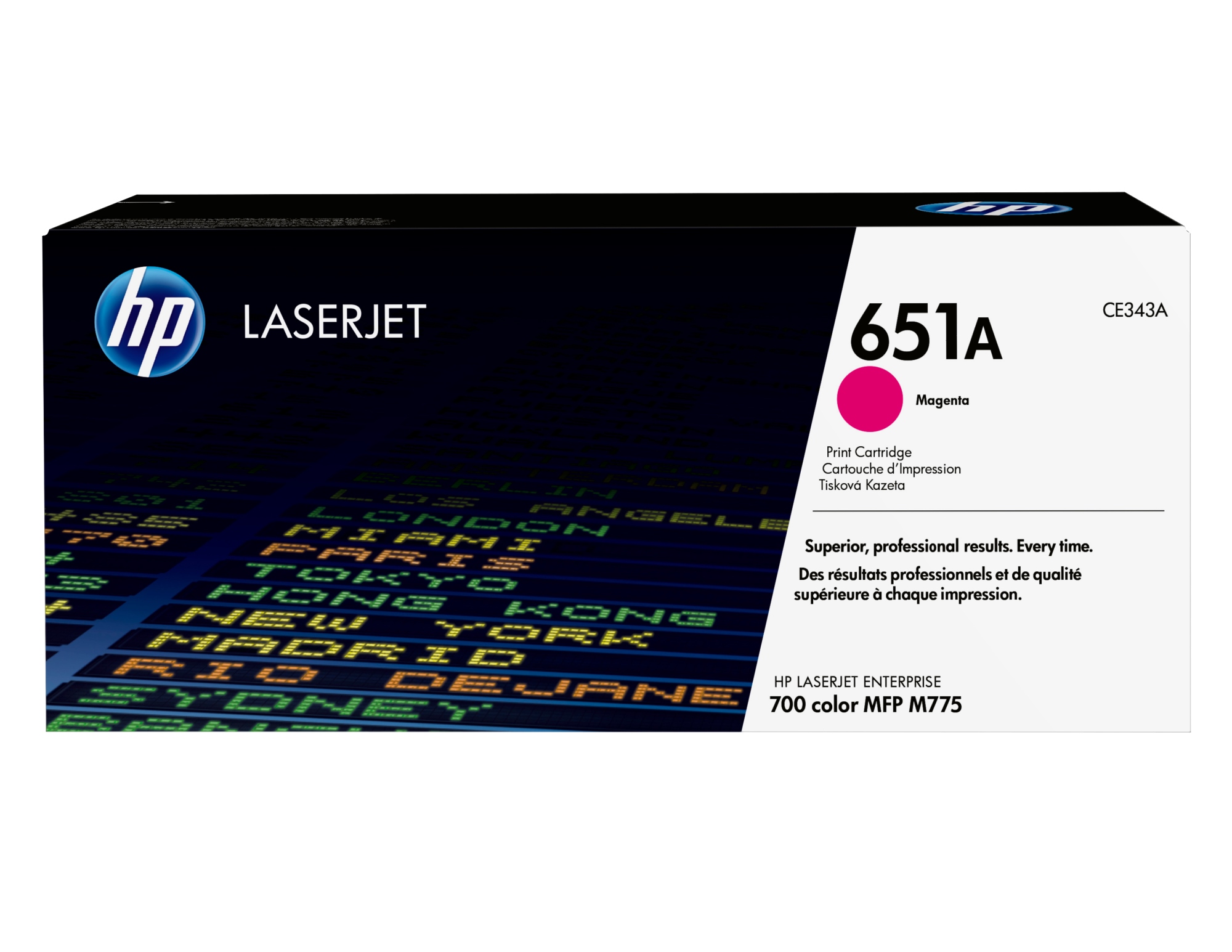 Cartucho de tóner original LaserJet 651A magenta