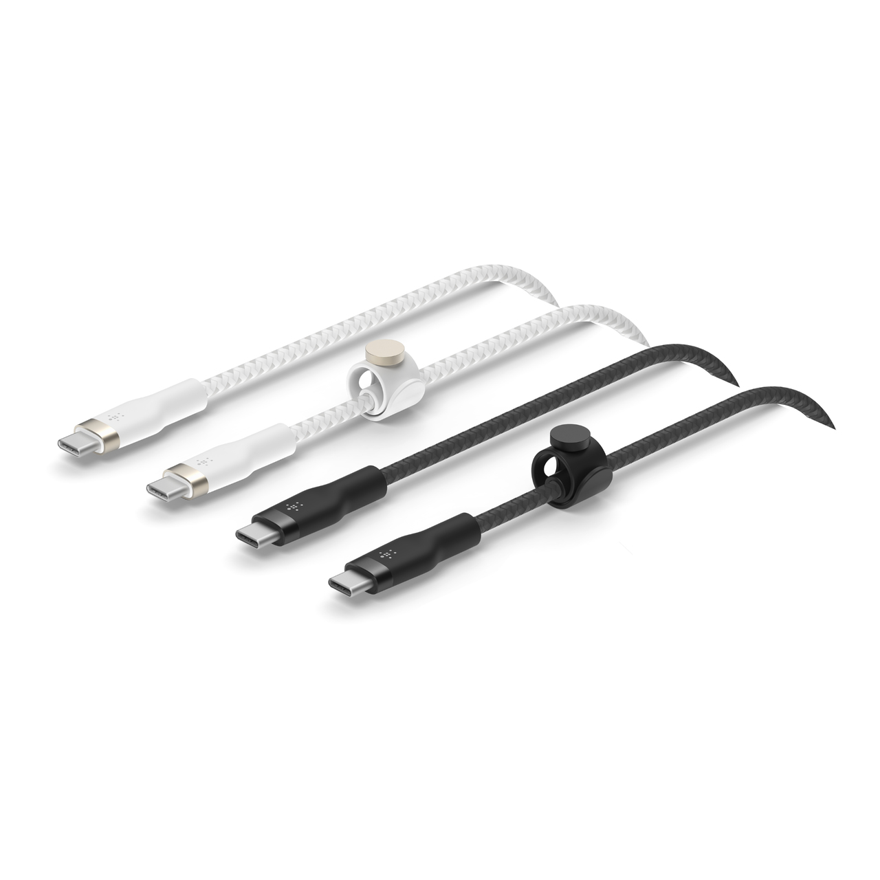 BoostCharge Pro Flex cable USB USB 2.0 1 m USB C Negro, Blanco