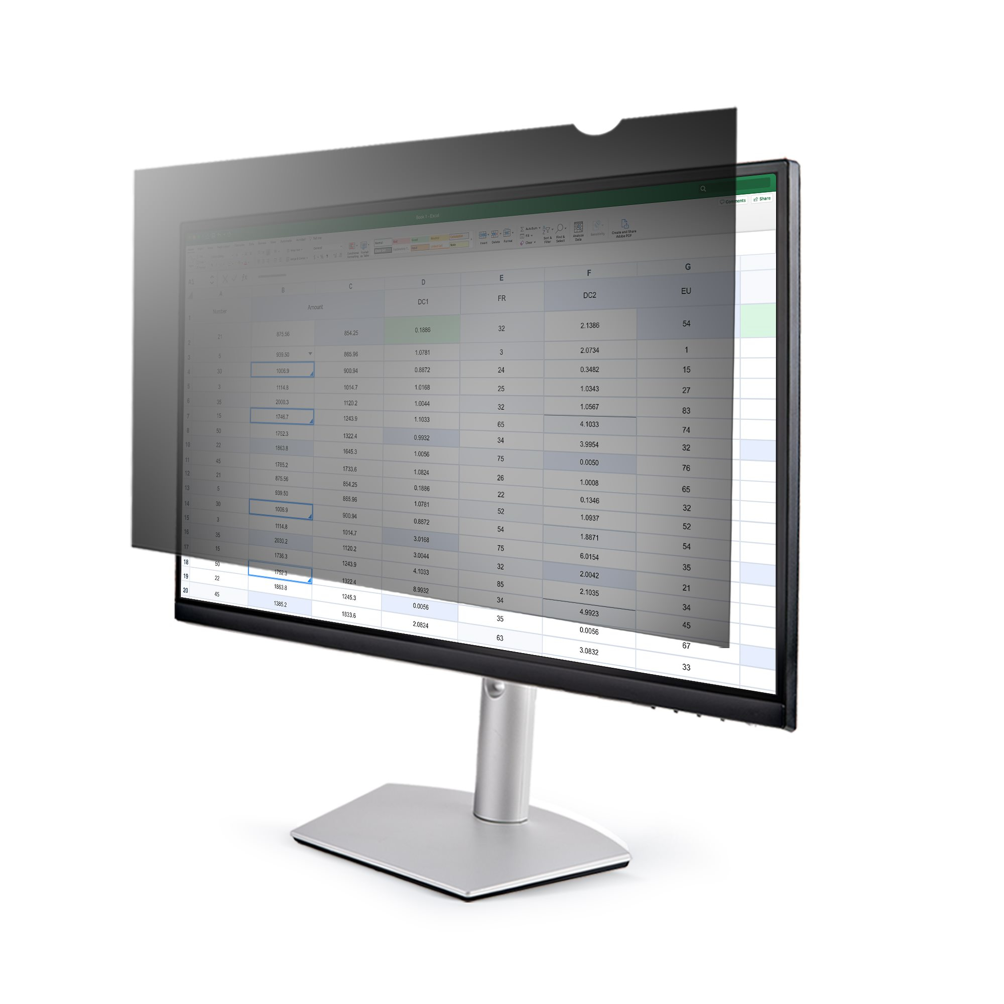 Filtro de Privacidad de 23,6 Pulgadas 16:9 para Monitor - Pantalla de Privacidad Protector Anti Brillo - Anti Luz Azul con Reducción del 51% - Ángulo de +/- 30°