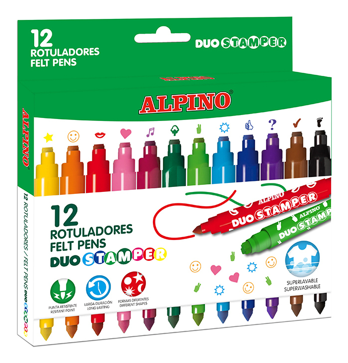 Duo rotulador Fuerte Colores surtidos 12 pieza(s)