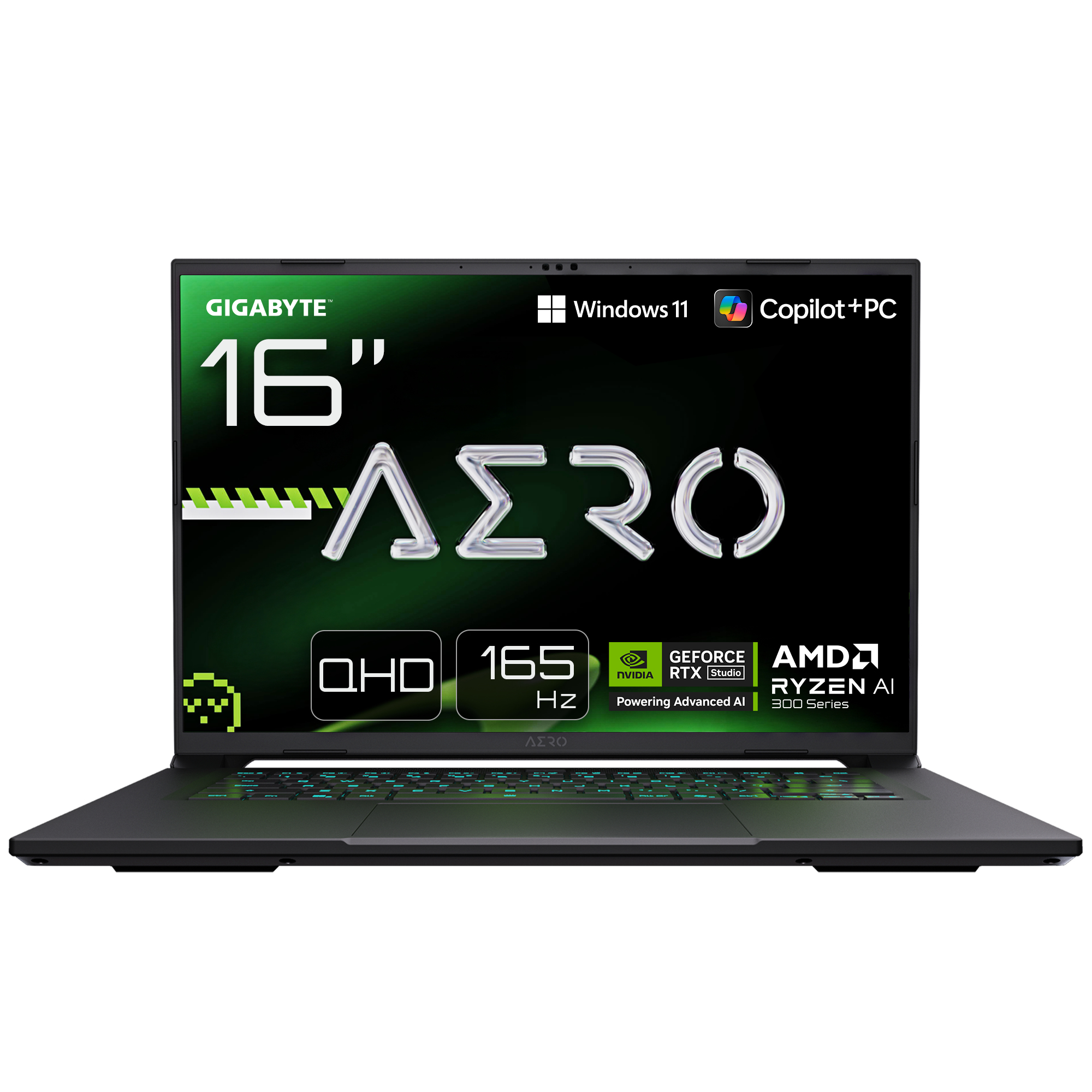 AERO X16 1VH93PTC94AH ordenador portatil Copilot+ PC AMD Ryzen AI 7 350 Portátil 40,6 cm (16") WQXGA 16 GB DDR5-SDRAM 1 TB SSD NVIDIA GeForce RTX 5060 Wi-Fi 6E (802.11ax) Windows 11 Home Portugués Gris