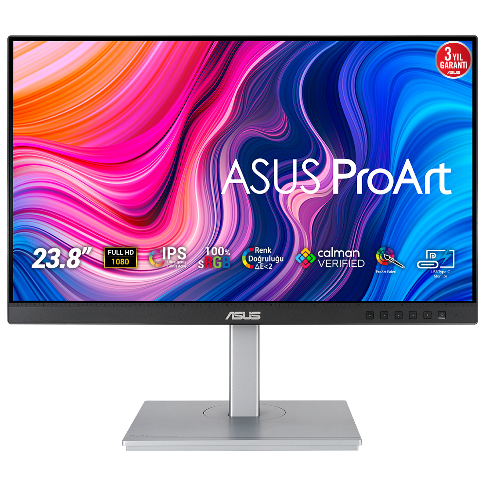PA247CV pantalla para PC 60,5 cm (23.8") 1920 x 1080 Pixeles Full HD LED Negro, Plata