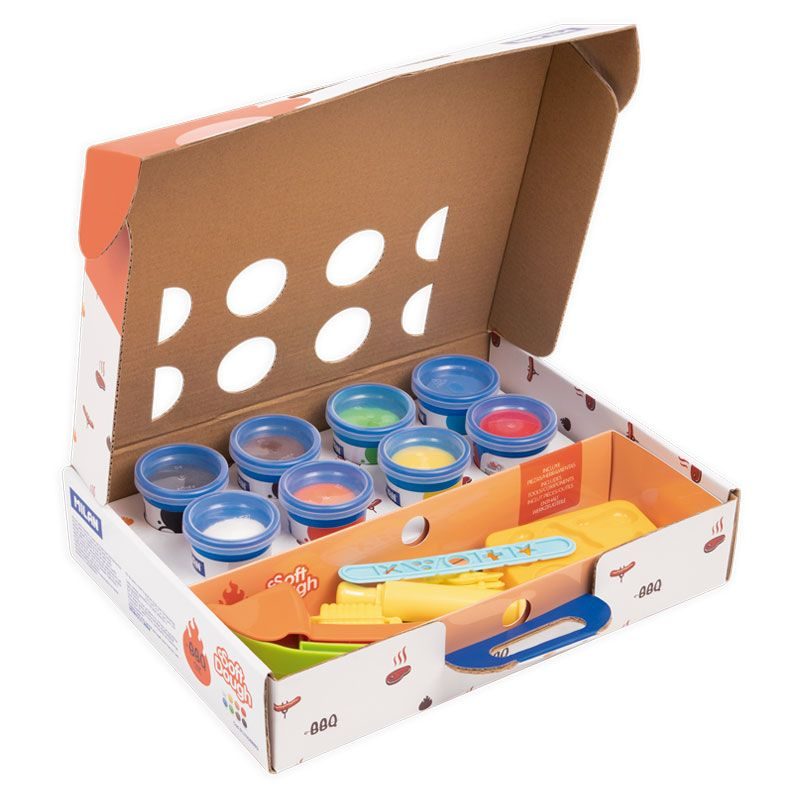 913308BBQ compuesto para cerámica y modelaje Pasta para modelar Negro, Azul, Marrón, Verde, Naranja, Rojo, Blanco, Amarillo 1 pieza(s)
