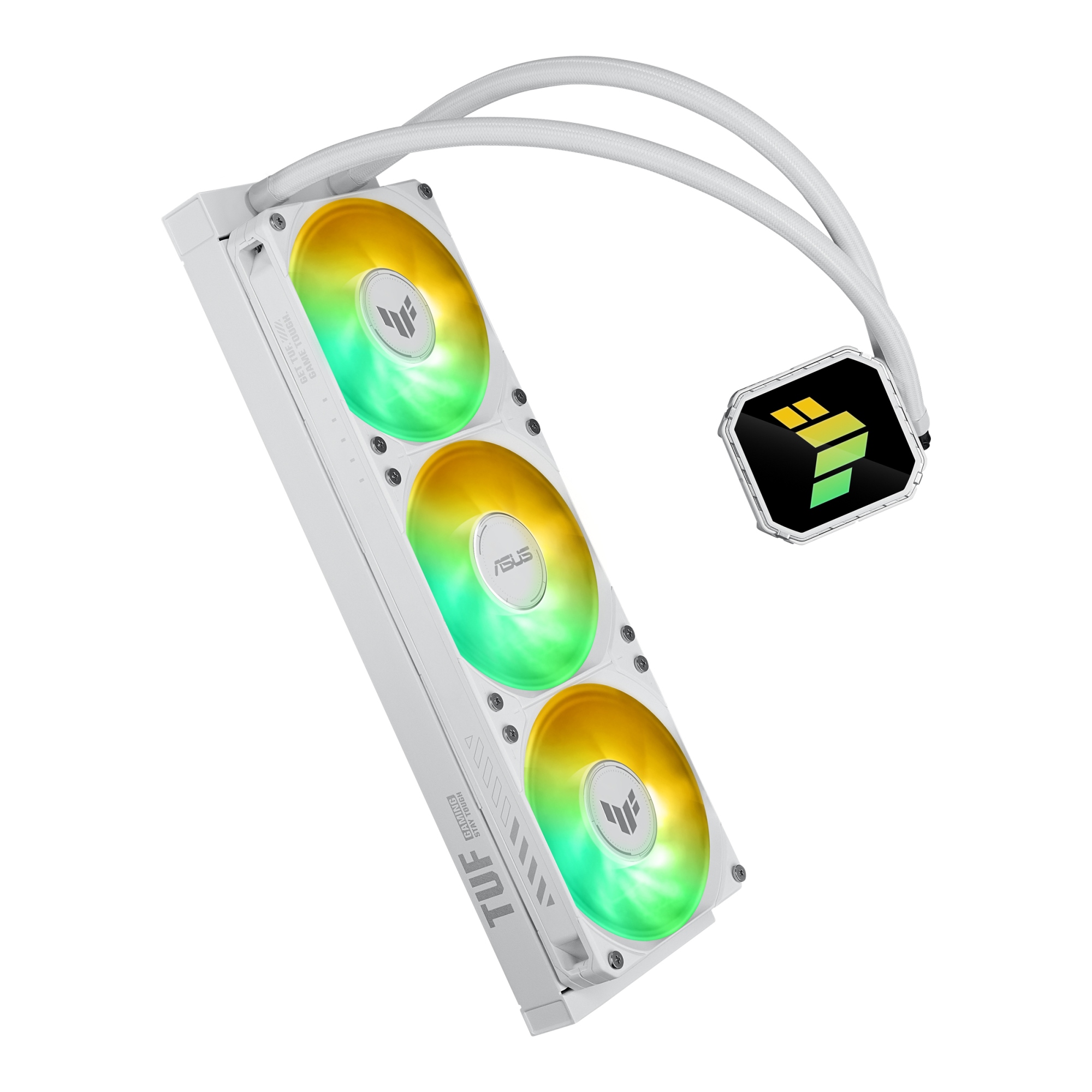 TUF Gaming LC III 360 ARGB White Edition Carcasa del ordenador Sistema de refrigeración líquida todo en uno 12 cm Blanco