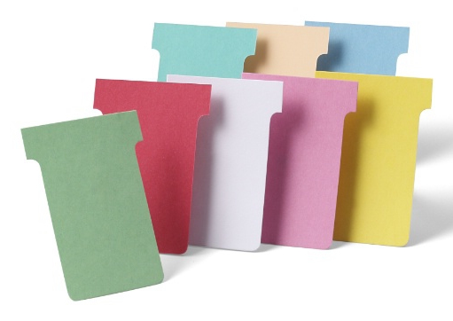 Estuche 100 Fichas T Tamaño 2 blanco