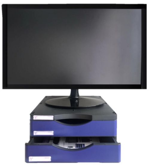 6611M1 AZ soporte para monitor Piso Negro