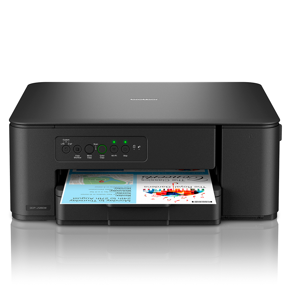 DCP-J1260W impresora multifunción Inyección de tinta A4 1200 x 6000 DPI 16 ppm Wifi