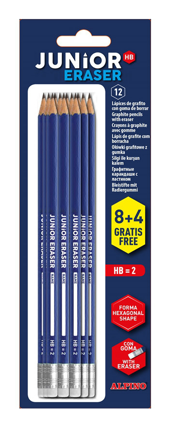 Junior Eraser 2HB 12 pieza(s)