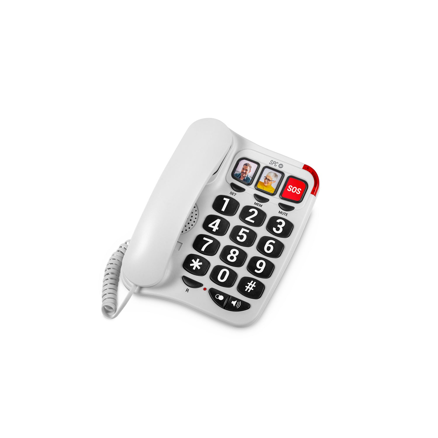 Comfort Numbers 2 Teléfono analógico Blanco