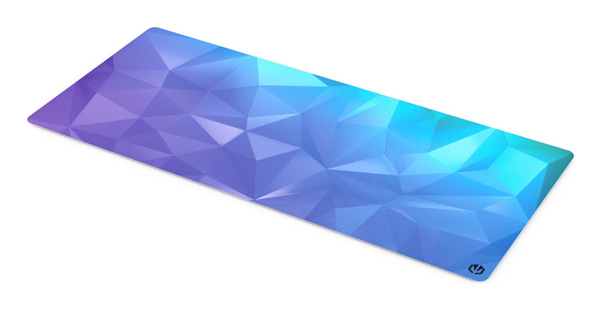 Crystal Blue XL Alfombrilla de ratón para juegos Negro, Azul
