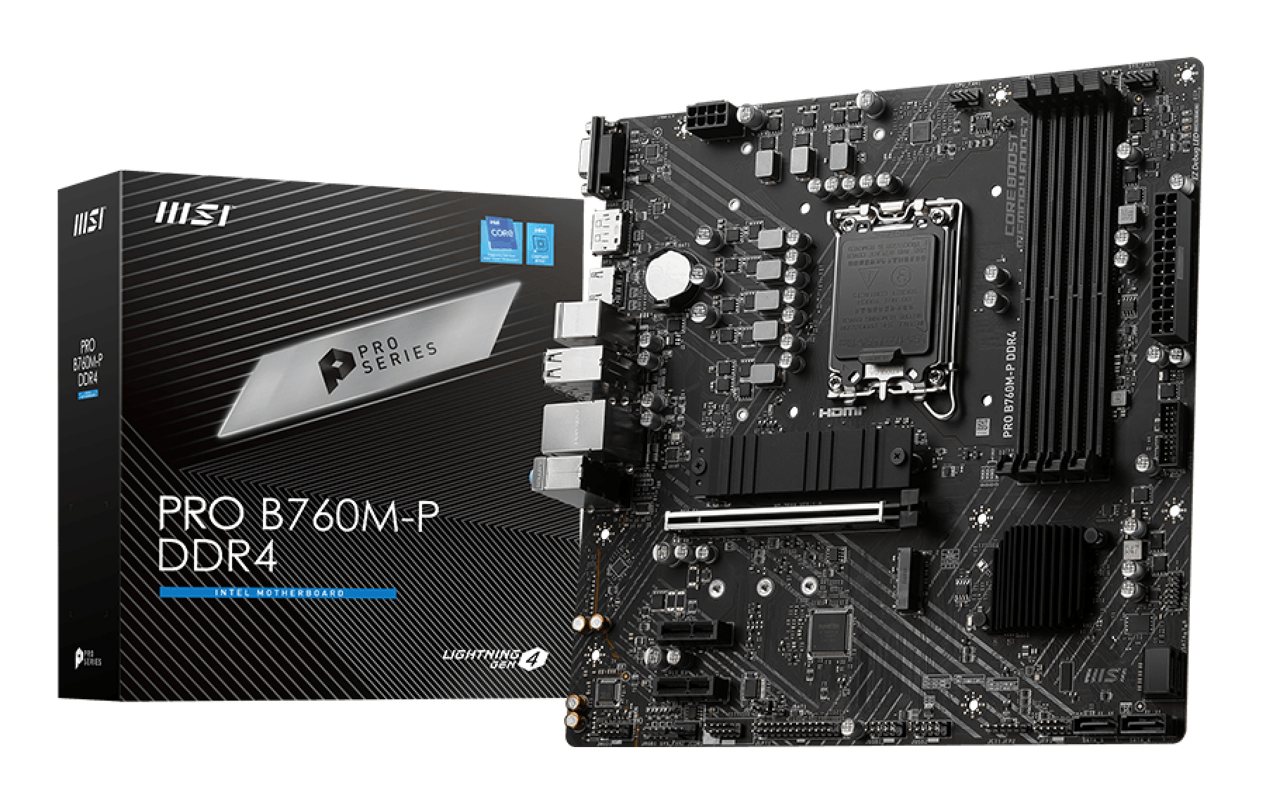 PRO B760M-P DDR4 placa base Intel B760 LGA 1700 micro ATX