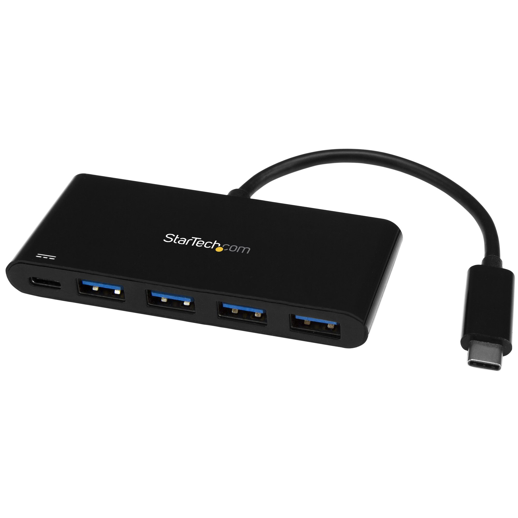 Hub Concentrador USB 3.0 de 4 Puertos con PD Entrega de Potencia - 5Gbps - Adaptador USB-C a 4x USB-A - USB Tipo C