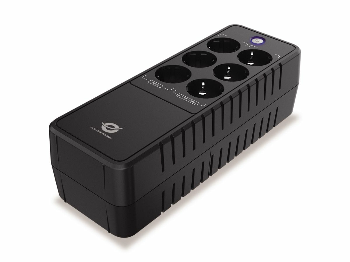 ZEUS09E sistema de alimentación ininterrumpida (UPS) En espera (Fuera de línea) o Standby (Offline) 0,85 kVA 490 W 6 salidas AC