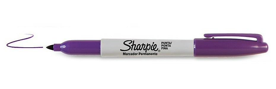 Fine Point marcador permanente Punta fina Violeta