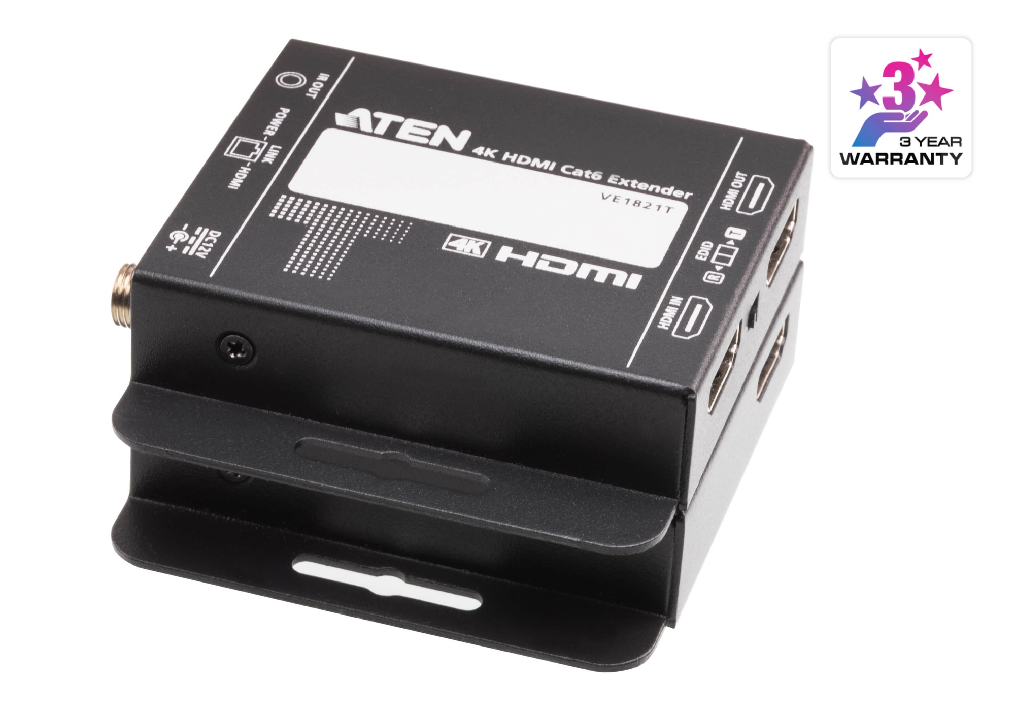 VE1821-AT-G extensor audio/video Transmisor y receptor de señales AV Negro