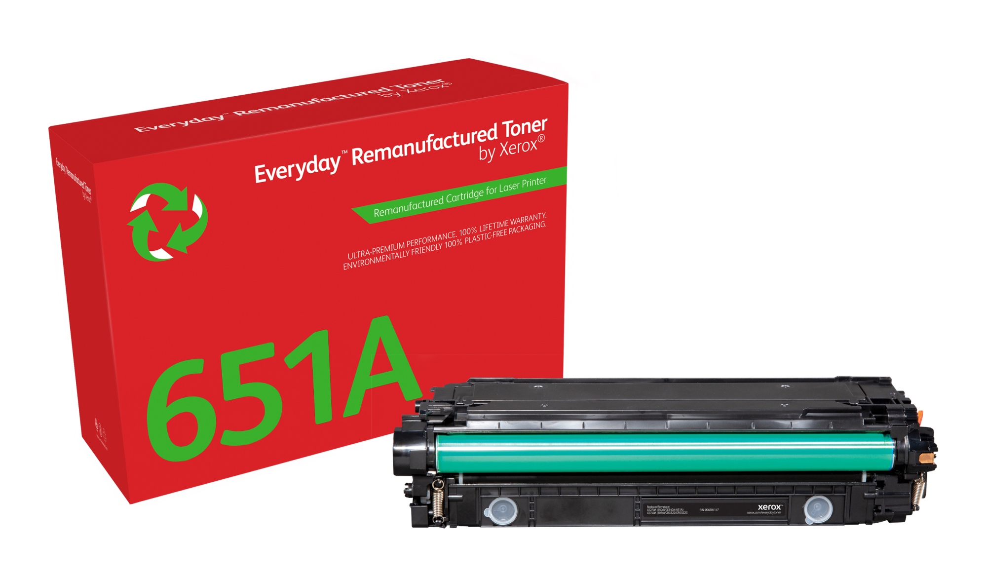 Everyday Tóner Everyday Negro remanufacturado de Xerox es compatible con HP 651A 650A 307A (CE340A/CE270A/CE740A), Capacidad estándar