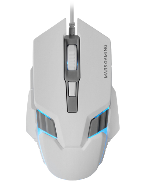 MM024, Ratón Gaming RGB, Sensor Óptico 4000 DPI, Switches Mecánicos Huano, Iluminación RGB Flow, Ajuste On-the-fly 1200 / 2400 / 3200 / 4000 DPI, Compatibilidad Multiplataforma, Blanco