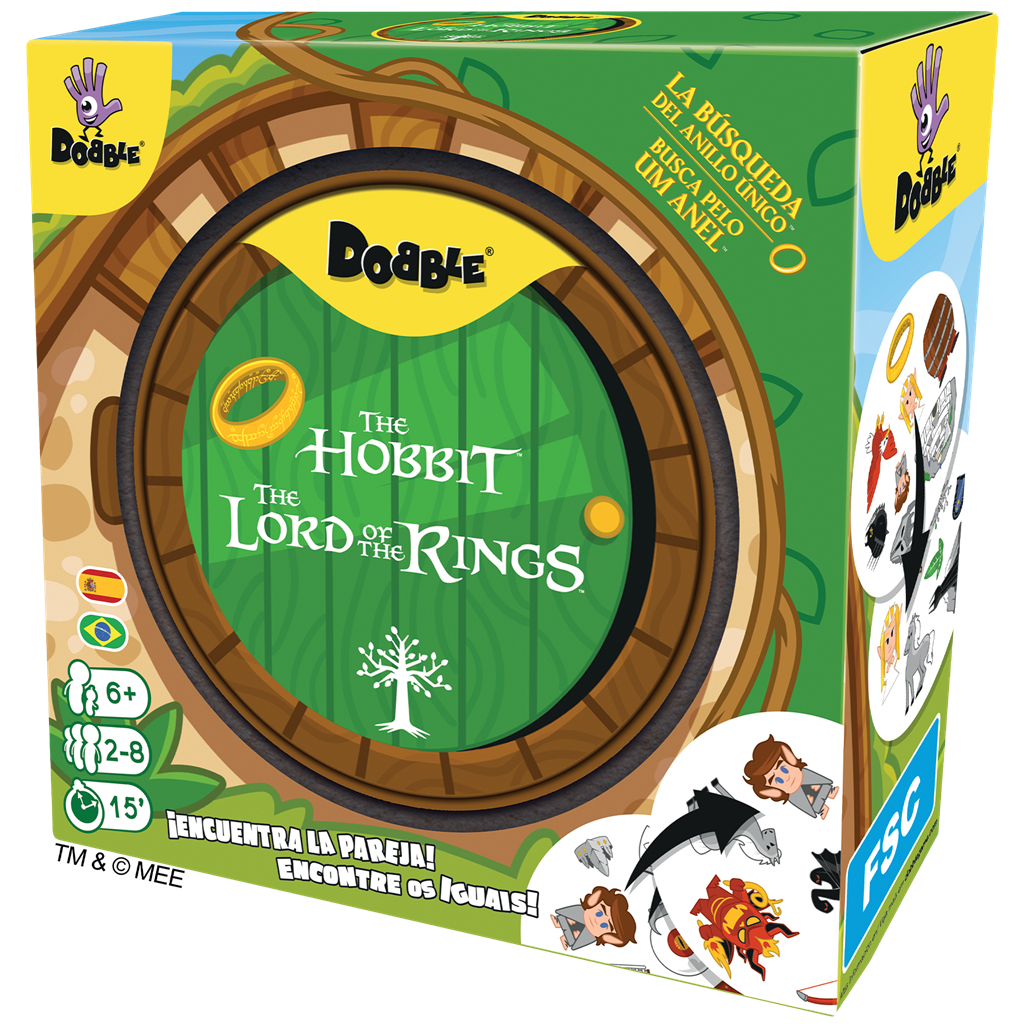 DOBLOR07ESBR juego de tablero Dobble The Lord of the Rings Juego De Cartas Estrategia
