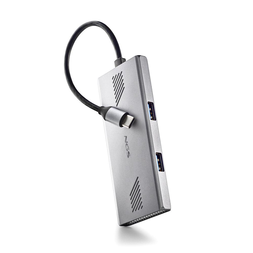 WONDERDUO-C USB Tipo C 5000 Mbit/s Plata