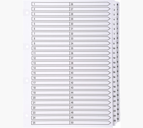 MWD1-50Z divisor Caja de cartón Blanco