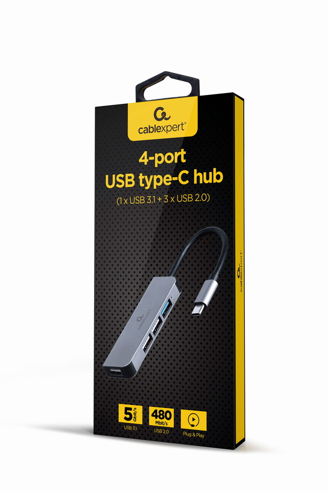 UHB-CM-U3P1U2P3-01 base para portátil y replicador de puertos Alámbrico USB 3.2 Gen 1 (3.1 Gen 1) Type-C Plata