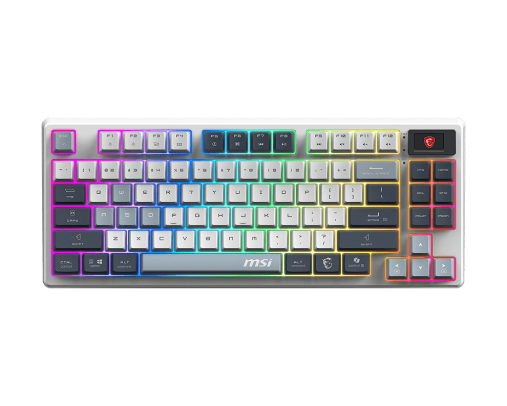 FORGE GK600 TKL WIRELESS SKY teclado Juego USB + Bluetooth QWERTY Azul, Blanco