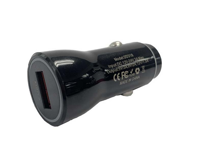 Cigarette Lighter Adapter Ordenador portátil Negro Encendedor de cigarrillos Auto