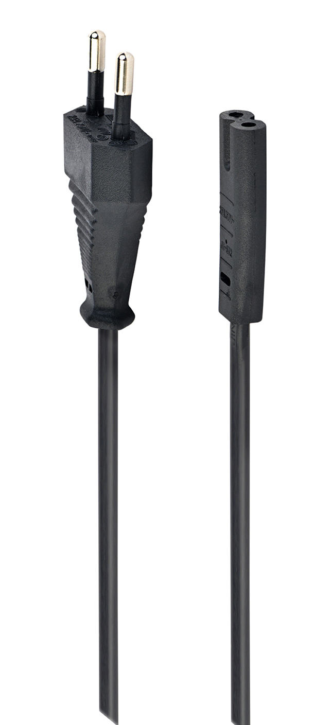 PC-184/2 cable de transmisión Negro 1,8 m Enchufe tipo C C8 acoplador