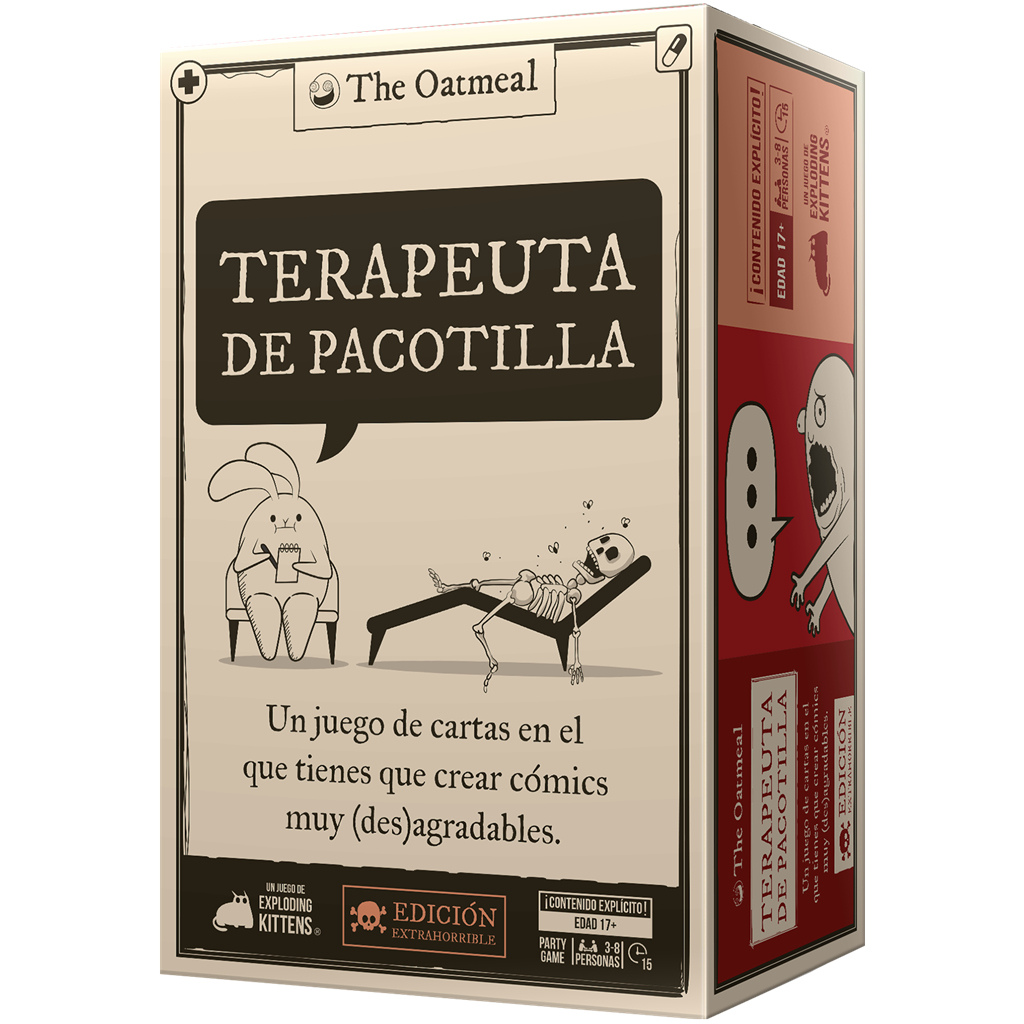 Exploding Kittens EKIHT01ES juego de tablero Terapeuta de pacotilla 15 min Juego De Cartas Partido