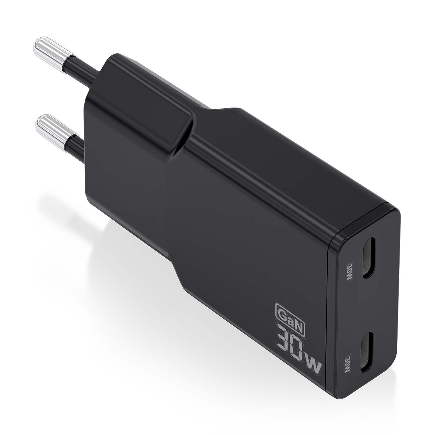 ASCH-30W2P049-BK cargador de dispositivo móvil Cámara digital, MP3, MP4, Teléfono móvil, Navegante, Portátil, Consola de juegos portátil, Smartphone, Tableta, Universal Negro Corriente alterna Carga rápida Interior