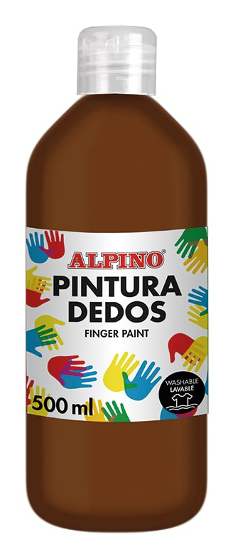 DD020075 pintura de dedos lavable Marrón