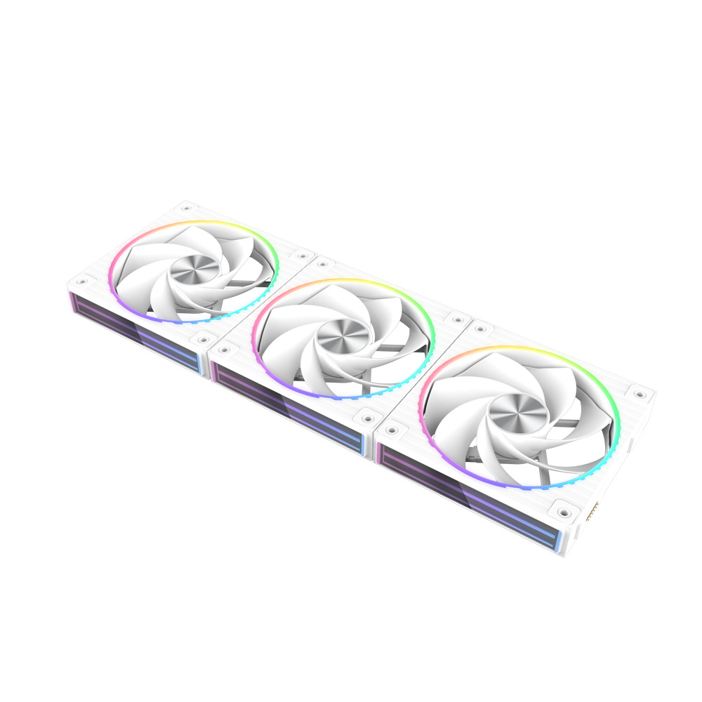 ZM-DF120R A3 Placa base Ventilador 12,4 cm Blanco 1 pieza(s)