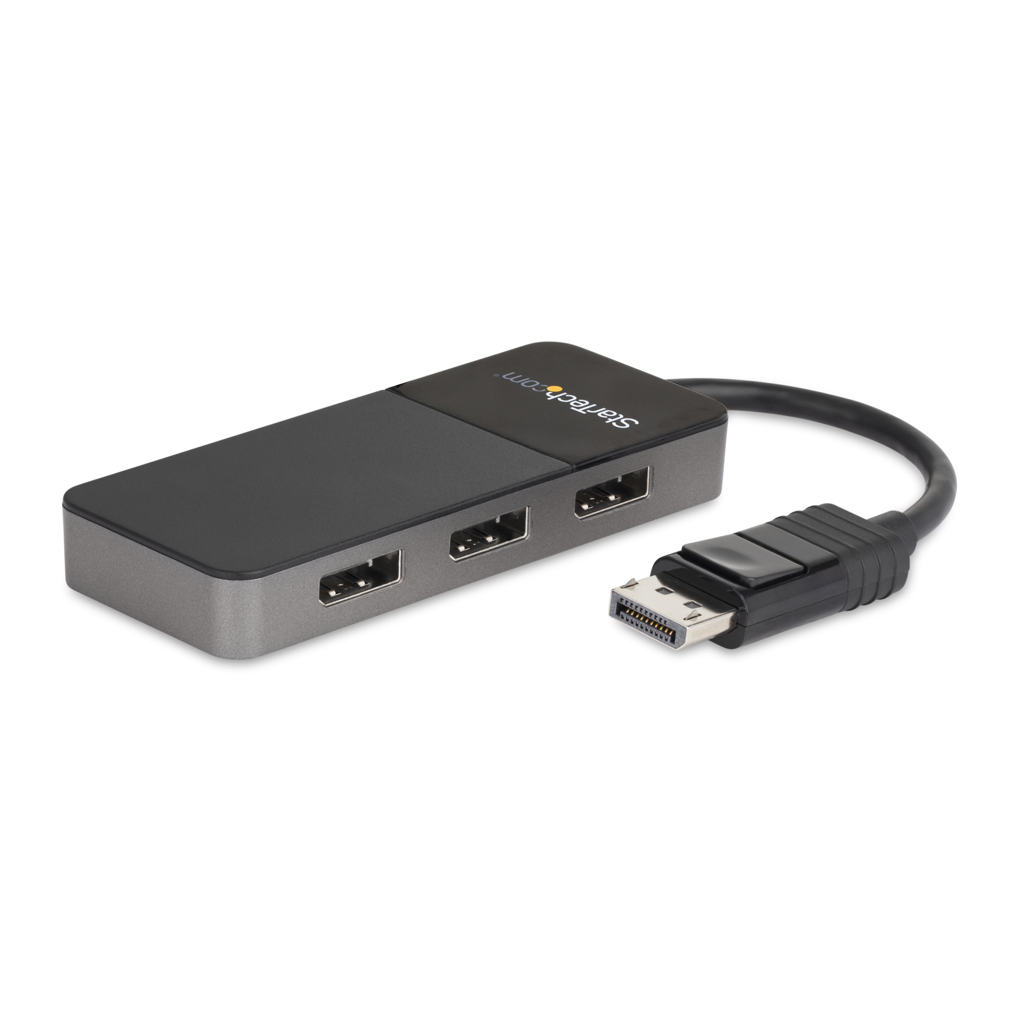 Hub MST de 3 Puertos DisplayPort 1.4 - Divisor Splitter DP para 3 Monitores - Adaptador DisplayPort a 3x DisplayPort de 4K - Alimentado por USB - Windows Solamente