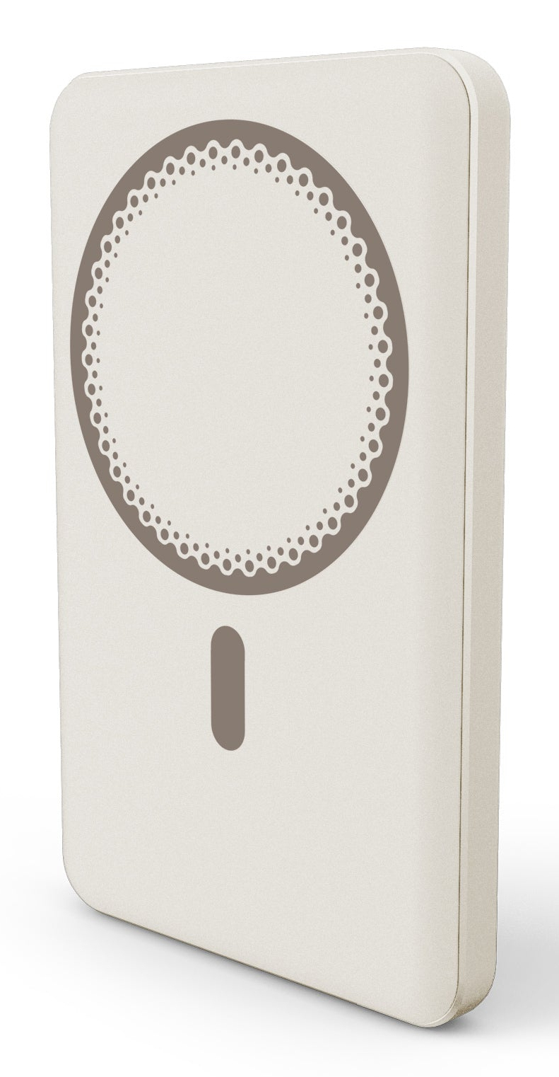 Magnetic Powerbank 5000 mAh Cargador inalámbrico Champán