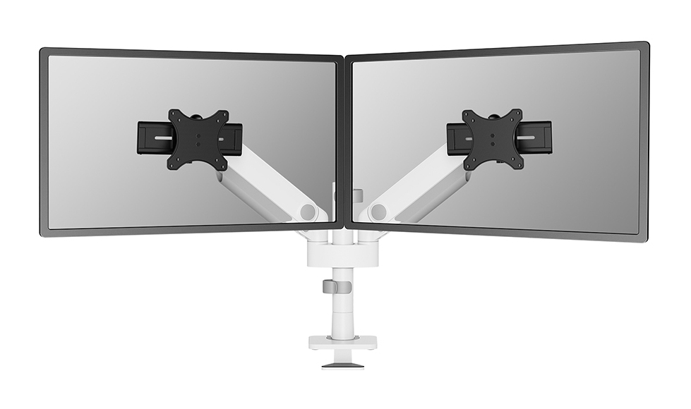 DS65S-950WH2 Brazo de monitor 24-34" - resorte de gas - Topfix - multi ajustable - Tope-a-180°