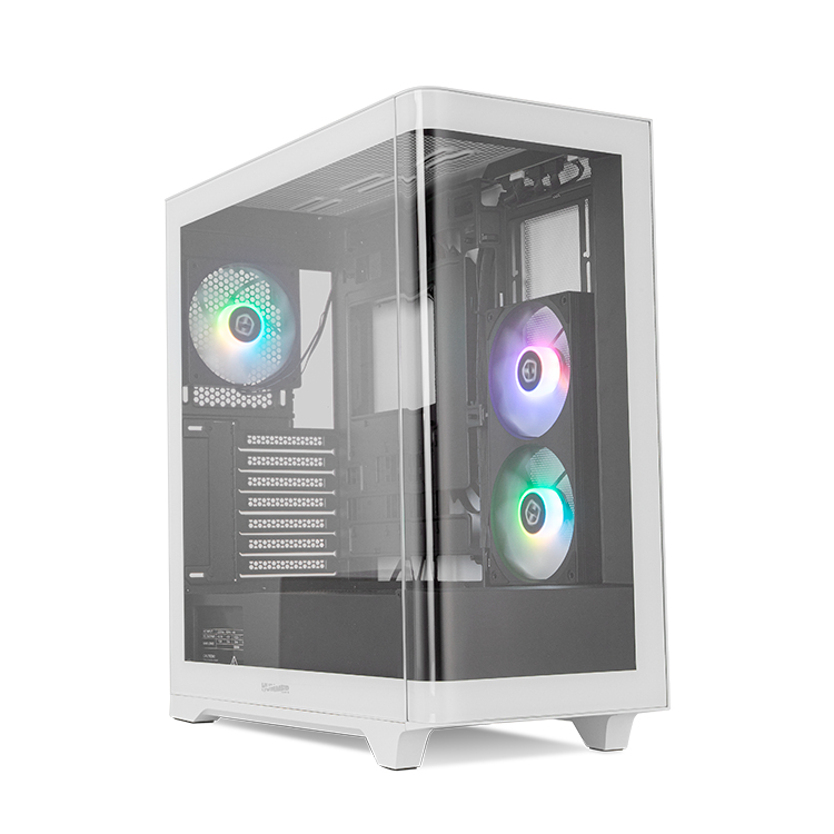 Hummer ETHER Midi Tower Negro, Blanco