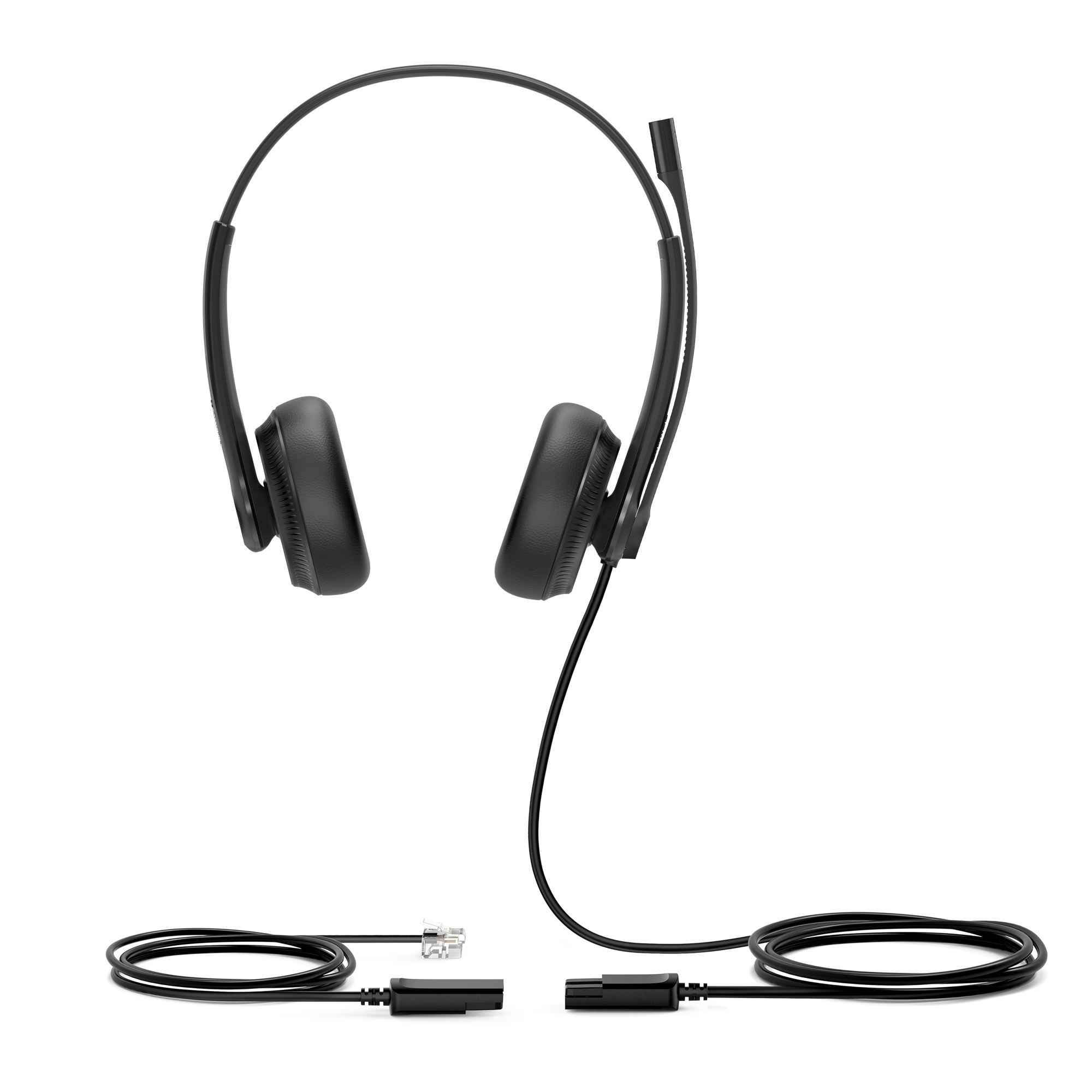 YHS34 Dual Headset Auriculares Alámbrico Diadema Llamadas/Música Negro