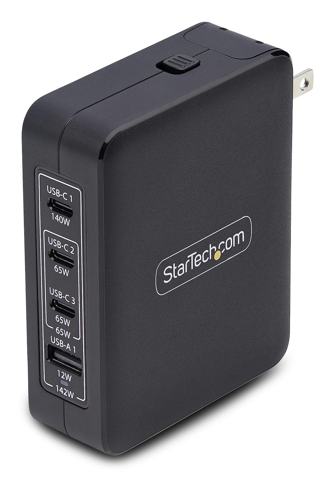 Cargador USB-C/USB-A de Pared GaN PD de 140W - 3x USB-C/1x USB-A - Cargador Internacional para Portátil MacBook/Dell XPS/Inspiron - Cargador USB Tipo C PD 3.1