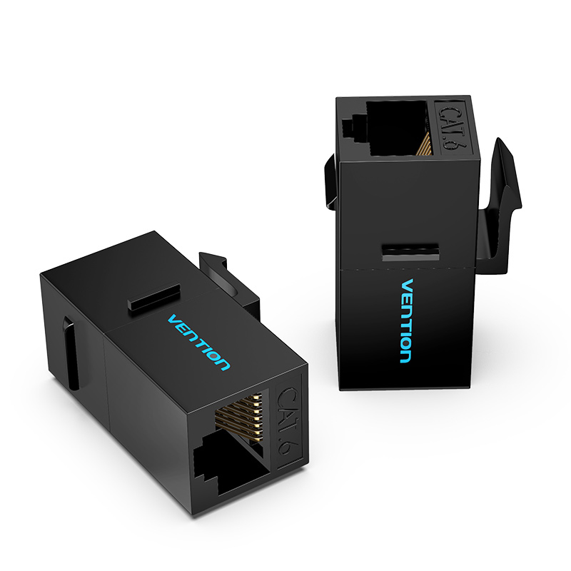 Adaptador Conector RJ45 IPGB0-5 Cat6 UTP/ RJ45 Hembra - RJ45 Hembra/ 5 uds/ Negro