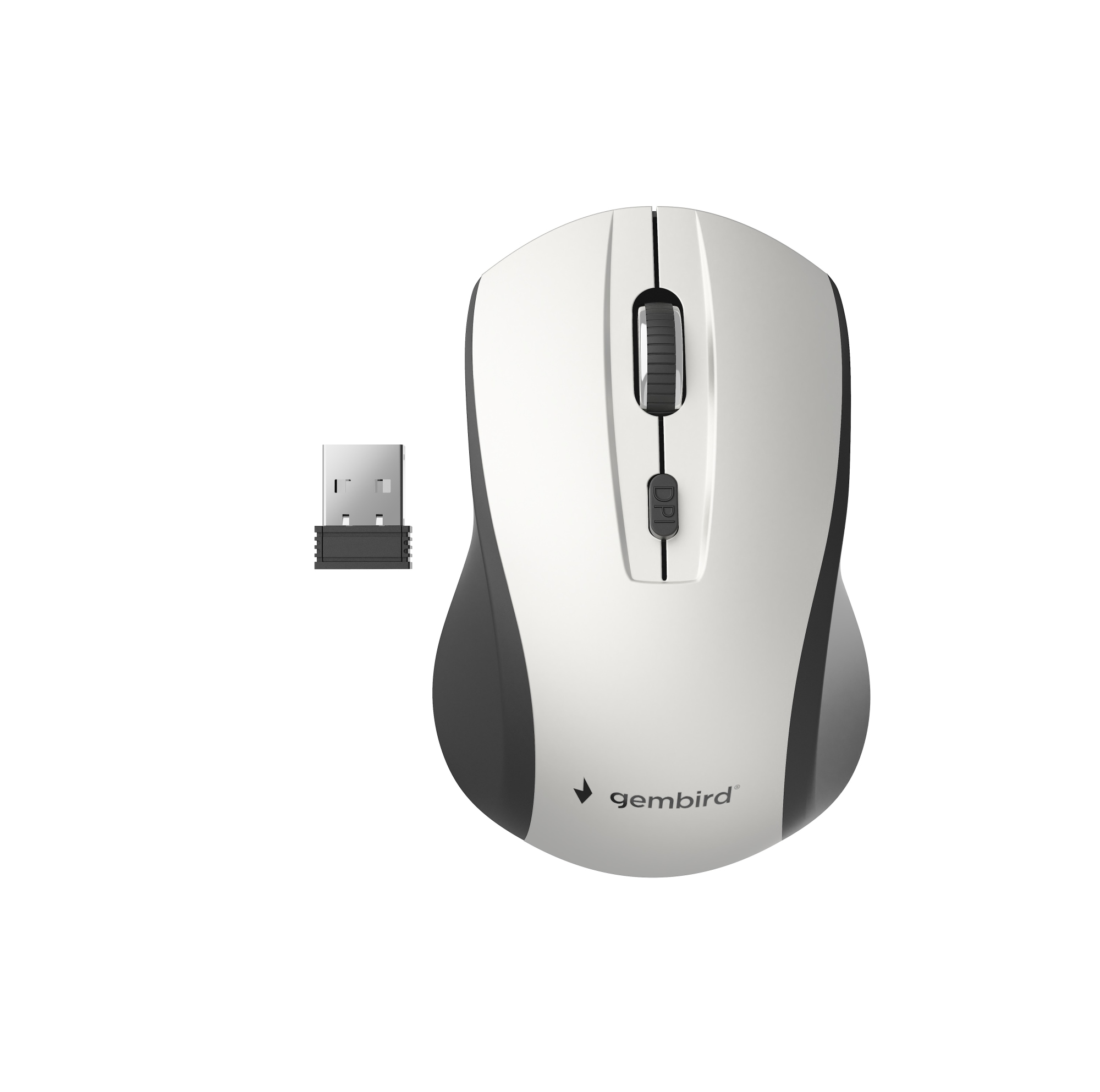 MUSW-4B-02-BS ratón Oficina Ambidextro RF inalámbrico Óptico 1600 DPI