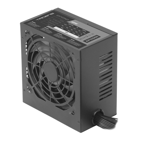 APIII600, Fuente Alimentación PC ATX 600W, Tecnología SMD 85% Bronze 12V, Ventilador Ultra-silencioso 12cm, Negro