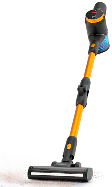Inspire U5 Digital 2-in-1 stick vacuum Corriente alterna Secar Sin bolsa 0,5 L 300 W Negro, Amarillo 2 Ah