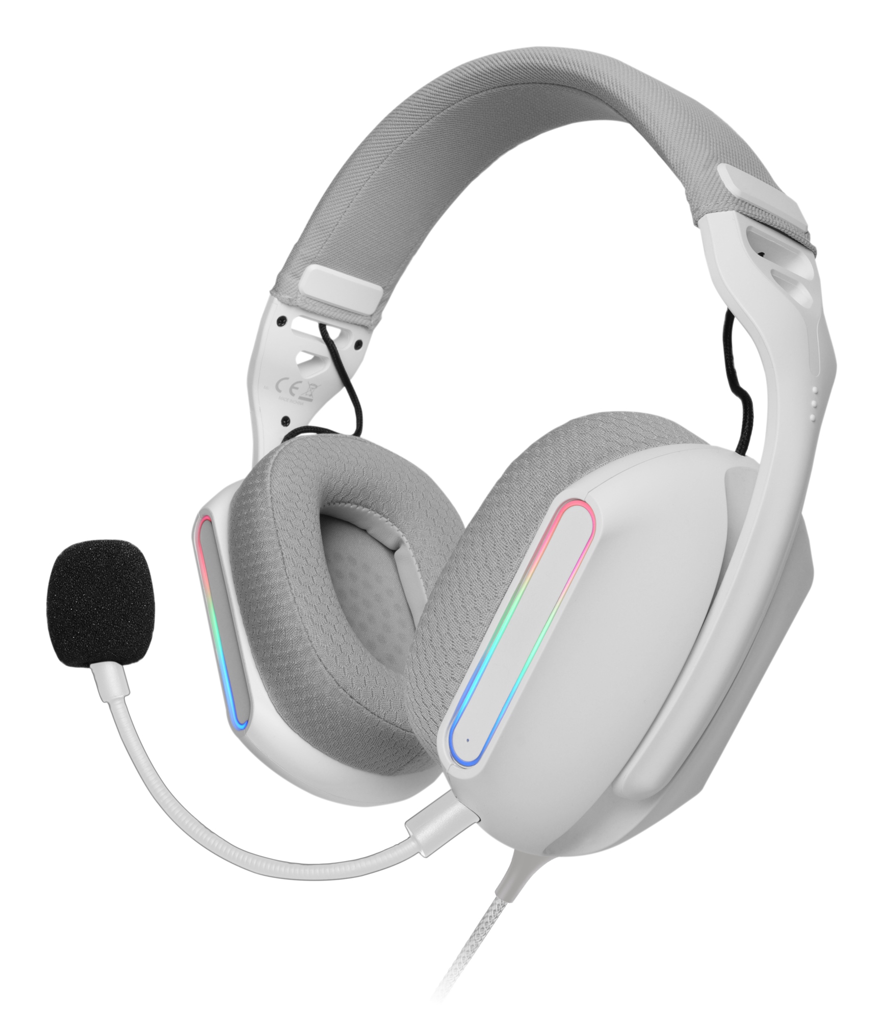 MH-PROW Auriculares Alámbrico Diadema Juego USB tipo A Blanco