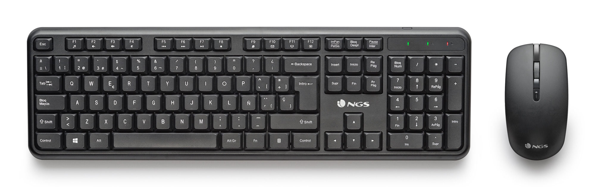 SERENITY KIT (QUERTY, ES) teclado Ratón incluido Universal RF inalámbrico QWERTY Español Negro