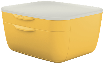 53570019 organizador para cajón de escritorio Poliestireno (PS) Blanco, Amarillo