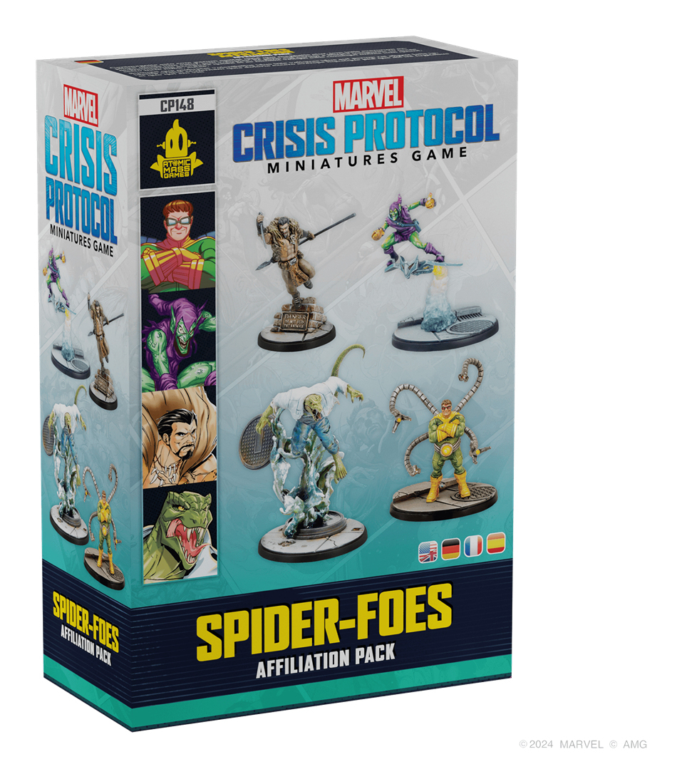 CP148 juego de tablero MCP: Spider-Foes Affiliation Pack 90 min Juego de mesa Interpretación de roles