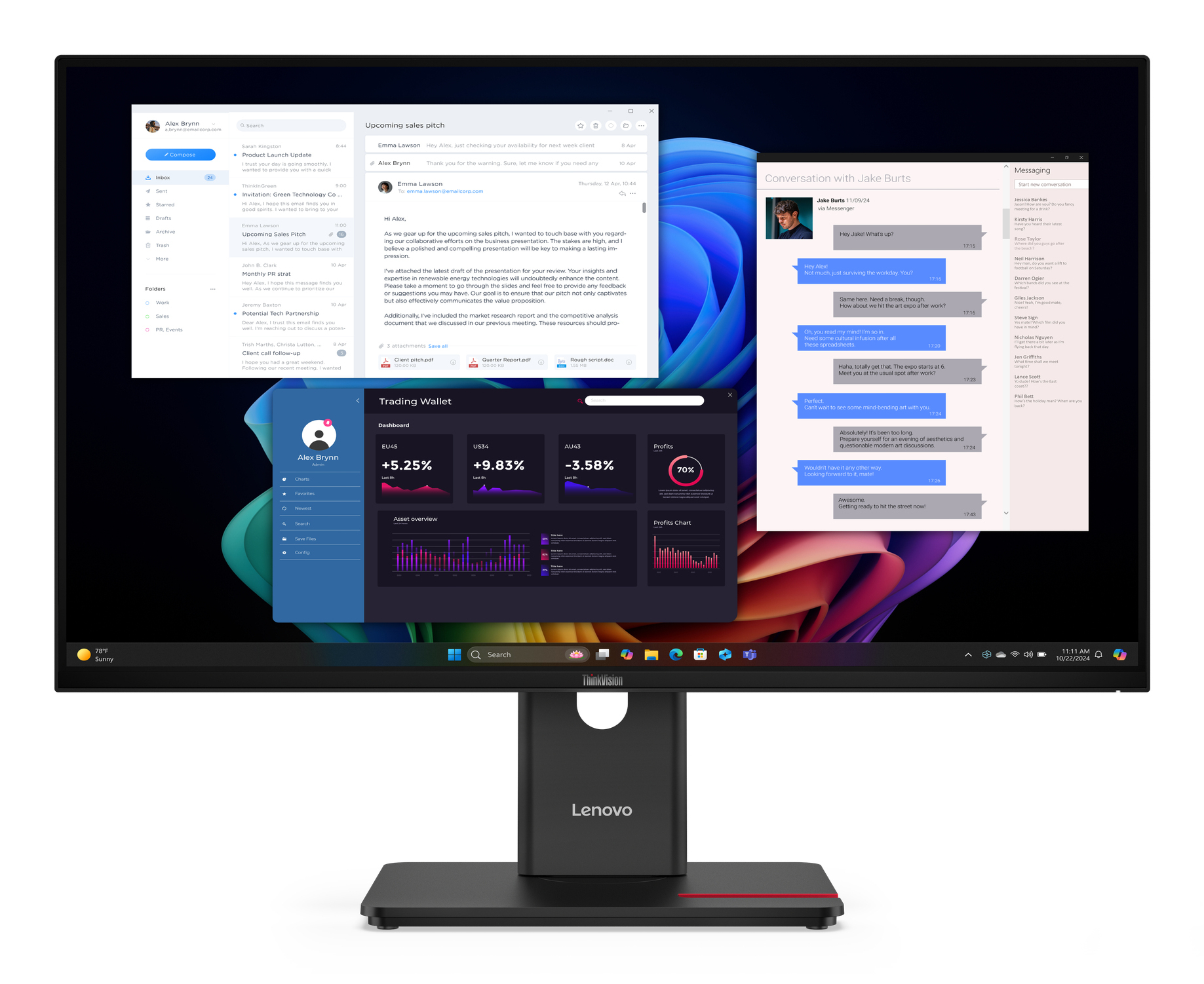 ThinkVision T27UD-40 Monitor